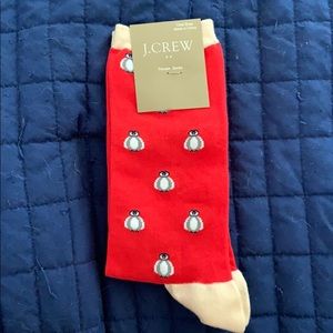 NWT • J.Crew • Women’s Penguin Print Trouser Socks